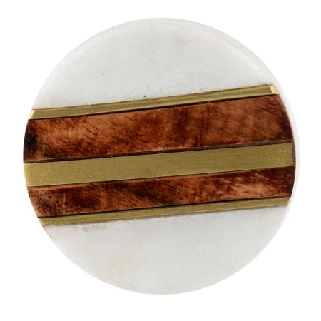 White Marble Wooden Dresser Knobs